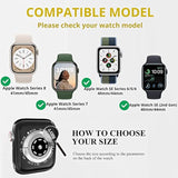 3 Pack Case Compatible With Watch Se Series 6/5/4 44Mm With Tempered Glass Screen Protector, Hard Pc Full Coverage Ultra-Thin Hd Bumper Protective Cover For Iwatch 44Mm, Black