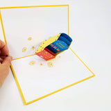 Lucky Slot Pop Up Card, 3D Pop Up Greeting Card - Birthday, Just Because, Congratulations, Celebration For Son, Daughter, Girl, Boy, Husband, Wife (Lucky Slot Pop Up Card)