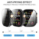 [9 Pack Case Compatible With 49Mm Watch Ultra & Ultra 2 With Tempered Glass Screen Protector Full Scratch-Resistant Protective Cover Bumper For Watch 49 Mm
