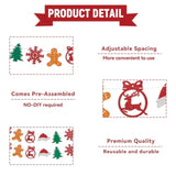 Christmas Tree Banner Garland with Hats Cookies and Snowflakes for Party Decor