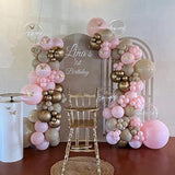 First Communion Pink Balloon Garland Arch Kit, Girl Baptism Christenin