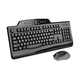 Kensington Pro Fit Wireless Media Desktop Set with Keyboard and Mouse (K72408US), Black