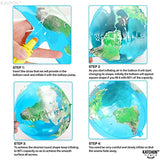 , Globe Balloons for Globe Decorations - Huge 22 Inch, Pack of 6