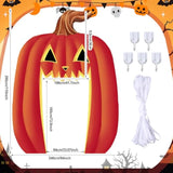 Halloween Door Cover Large Outdoor Banner Sign Pumpkin Archway Porch Yard Decor