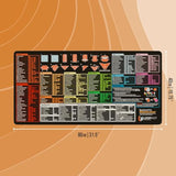 Shortcut Keys Mousepad - For Illustrator Users - Extra Large Desk Mat | 31.5X15.75In Xl | Non-Slip Rubber Base | Durable Stitched Edge