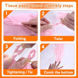 Retirement Party Decorations Women, Pink Orange Happy Retirement Banner Paper Fan Tassel, Flower Themed Office Retired Party Supplies For Coworker, Funny Legend Has Retired Photo Backdrop