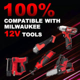 4Pack 3500Mah Replacement Lithium 12V Milwaukee M12 Battery + M12 Rapid Charger For Milwaukee M12 Battery Charger