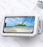 Shower Phone Holder Waterproof Phone Holder for Shower Wall Waterproof?Anti-Fog?480°Adjustable Retractable Bathroom Phone Holder Mount Stand Water