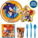 Sonic The Hedgehog Birthday Party Kit - Complete Supplies For 10, Video Game Themed Decorations, Licensed Banner, Plates, Cups, Balloons, Games, And Favors For Kids' Celebration