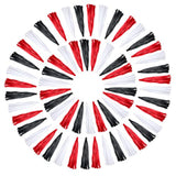 30 Pcs Red Black White Banner Party Decorations Paper Tissue Tassel Garland Diy Hanging America Decor For School Supplies Wedding Birthday Bridal Baby Shower Anniversary Independent Day