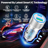 ?Mfi Certified?Iphone 15 Car Charger Fast Charging, 66W Usb-C Dual Pd&Qc Car Power Cigarette Lighter Usb Charger With 2Pack Type-C Cable For Iphone 15/15 Pro Max/Galaxy S24/S23/Pixel/Ipad Pro