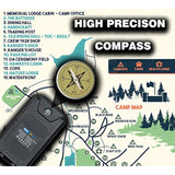 Solar Charger Power Bank 20000Mah, Portable Solar Pone Charger With Compass,Carabiner, Whistle,Flashlights,Solar Panel Charger,Camping Gear Accessory (Black)