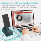 Birthday Gifts For Men,Cell Phone Stand With Wireless Bluetooth Speaker And Antislip Base Hd Surround Sound For Home With Bluetooth Speaker For Desk Compatible With Iphone,Ipad (Black)