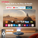 Compatible With Netflix & Auto Focus Gimbal N6 Pro 700 Ansi Native 1080P Smart Projector With Wifi 6 And Bluetooth, 4D Auto Keystone & Voice Controll Portable 4K Support Fhd Home Projector