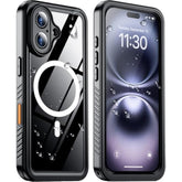 iPhone 16 Case, MagSafe, Waterproof, IP68, 12FT Drop Proof, Shockproof, Black 6.1"