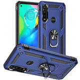 Moto G Power 2020 Case, Motorola G Power 2020 Case with Screen Protector, Military Grade Protective Cases with Ring for Moto G Power 2020 (Blue)