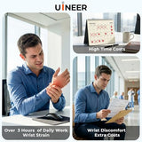 Ergonomic Mouse, Wireless Bluetooth Rechargeable Vertical Mouse, 7 Color Led, 4 Dpi Adjustable, Usb-A, Wrist Strain Relief,Optical Mice For Computer/Pc/Laptop, Black