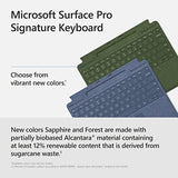 Surface Pro Signature Keyboard, Backlit Keys And Large Trackpad, Durable And Smooth Alcantara Material, Sapphire Colour, 10.01 X 12.53 X 0.7 Inches
