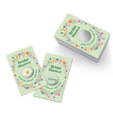 50Pcs Floral Bridal Shower Scratch Off Game, Funny Daisy Scratch Card For Bridal Shower, Wedding Raffle Tickets Lottery Game For Floral Lovers, Engagement Party Reveal Activities Supplies