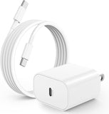 20W USB C Fast Charger with 6FT Type C to C Cable for iPhone Samsung iPad