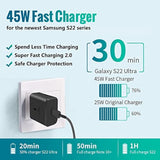 2Pack 45W For Samsung Fast Charger Type-C Usb-C For Samsung Galaxy S24 Plus, Galaxy S24 Ultra, Galaxy S23 Ultra, Galaxy S25+, Galaxy S25 Ultra, Galaxy Z Fold 6 5 4 3, Ep-Ta845 Super Fast Charging Wall
