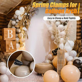 Spring Clamps, 4.5 Inch Large Plastic Clips For Balloon Arch Backdrop Craft Decoration, Heavy Duty, Black, 10 Pcs