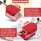 2 Pack Power Wheel For Craftsman V20 20V Battery Adapter, Power Wheels Battery Converter Kit With Fuses & 14Awg Wire & Control Switch Use For Diy Ride On Cars, Modified Rc Toys, Rc Truck, Robotics