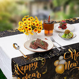 Happy New Year Plastic Table Cloth For Parties, Plastic Table Cover 2026, Disposable Party Table Clothes Decorations Supplies(70.8” X 42.5”)