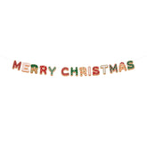 Merry Christmas Banner - Christmas Party Decoration - Merry Christmas Banner Decoration In Candy Color Christmas Party Supplies