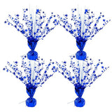 4-Pack Glitter Blue Star Centerpieces-Table Decorations for Home Decor Birthday Wedding Anniversary Decor (Blue)