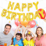 26 Pcs Gold Letter Balloons,16 Inch Foil Alphabet Letter Balloons,Letter A-Z Balloon Banner Custom Phrase Balloon For Birthday Party Wedding Anniversary Decoration (Gold 26Pcs)
