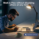 2.4G Wireless Ergonomic Trackball Mouse, Optical Rollerball Mice, Programmable Silent Buttons, 40Mm Trackball, 600/800/1200/1600 Adjustable Dpi, Compatible With Macbook, Laptop, Windows, Macos