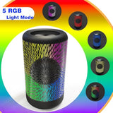 Mini Bluetooth Speaker, 24H Playtime, Wireless Outdoor Ipx6 Waterproof, 90Db Loud Sound, Stereo Pairing, Portable With Rgb Party Lights, Camping Light, Support Usb, Aux & Tf Card (T10 Pro Rgb)