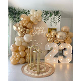 Birthday Balloon For Women Garland Kit Arch And Gold For Party Decoration Neutral Brown Tawny Boho Ivory White Sand Gold