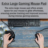 Computer Desk Mat Mouse Pad, Big Non-Slip Rubber Base Mousepad For Pc, Work, Game, Office, Home - 35.4 X 15.7 Inch - Daisy Flowers On Old Wooden