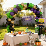 Halloween Balloon Garland Arch Kit Purple Orange and for Halloween Birthday