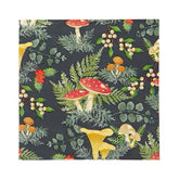 Fall Dinner Napkins With Woodland Forest Mushrooms & Toadstools - Pack Of 20 Recyclable Paper Serviettes For Christmas, Kids Party, Winter, Decoupage, Thanksgiving Luncheon