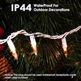 Christmas Lights 150 Count White Wire Ul Certified Connectable Warm White String Lights For Christmas Tree,Garland,Home,