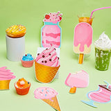 2 Pieces Ice Cream Banner Banner Ice Cream Theme Party Decoration Part