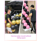 Heavy Duty Metal Balloon Column Stand Kit, Set Of 2, 80 Inch Height Adjustable Balloon Tower Holder For Indoor And Outdoor Event And Party Decoration, Easy Assemble And Disassemble