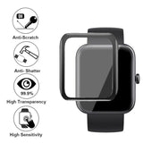 3D Screen Protector Compatible With Puqo Cillso T80 1.95 Inches Fitness Tracker Smart Watch, Pmma Material, Anti-Shatter, Full Coverage, With Non-Slip Pad Sticker, 3-Pack