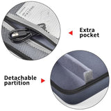Eva Hard Carrying Case For Niimbot B1 / For B21 / For B21 Pro Label Maker, Portable Storage Bag Travel Box For Thermal Label Printer, Holder With Mesh Pocket For Cable Accessories - Dark Grey