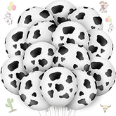 20 Pieces Cow Balloons Latex Balloons Funny Print Cow Balloons For Children'S Birthday Farm Party Decoration Supplies