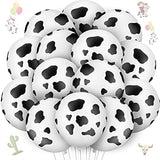 20 Pieces Cow Balloons Latex Balloons Funny Print Cow Balloons For Children'S Birthday Farm Party Decoration Supplies