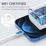 20W Pd Usb C Wall Charger With 6Ft Usb C To Lightning Cable - 3 Pack Mfi Certified For Iphone 14/13 Pro/13/12/12 Mini/12 Pro Max