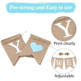 Sweet Baby Boy Banner - Rustic Boy Baby Shower Gender Reveal Burlap Banners Decorations With Light Blue Love For Gender Reveal Party Photo Decoration, Pre-Strung Baby Shower Banners