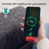 Keychain Portable Charger For Iphone, 2500Mah Mini Power Emergency Pod Ultra-Compact External Power Bank Battery Pack Keyring Charger For Iphone 14/13/12/11/X/8/7/6S/Se (Red)