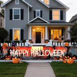 Happy Halloween Banner Large 120x20 Inch Yard Sign Outdoor Party Hanging Decor