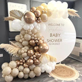 152PCS White & Champagne Gold Balloon Arch Kit  Boho Party Decor for Wedding and Shower