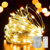 100 Led 33Ft Fairy Lights Battery Operated With Remote, Mini Starry String Lights,Multi Functions & Timer, Twinkle Light
